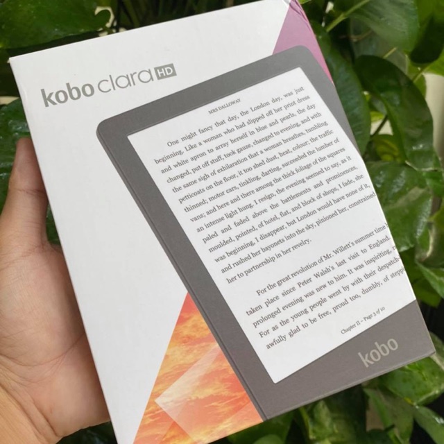 Máy đọc sách Kobo Clara HD - 8GB màu đen - màn hình 6 inch - có đèn cam- Hàng Nhập Khẩu