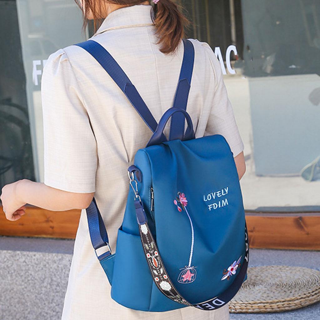 Casual Backpack Shoulder Bag for Travel Outdoor Daypack Rucksack blue