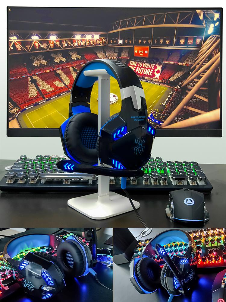 Game Thủ Chuyên Nghiệp Tai Nghe LED Stereo Tai Nghe Chơi Game Cho PS5 PS4 FiFa 21 Xbox One PC Với Tiếng Ồn-Loại Bỏ micro