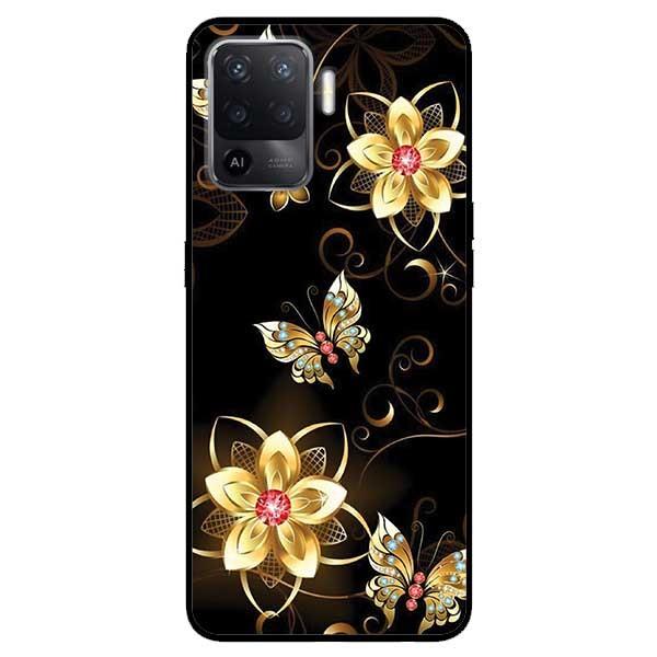 Ốp lưng dành cho Oppo A54 - A74 - A94 mẫu Bướm Hoa Vàng