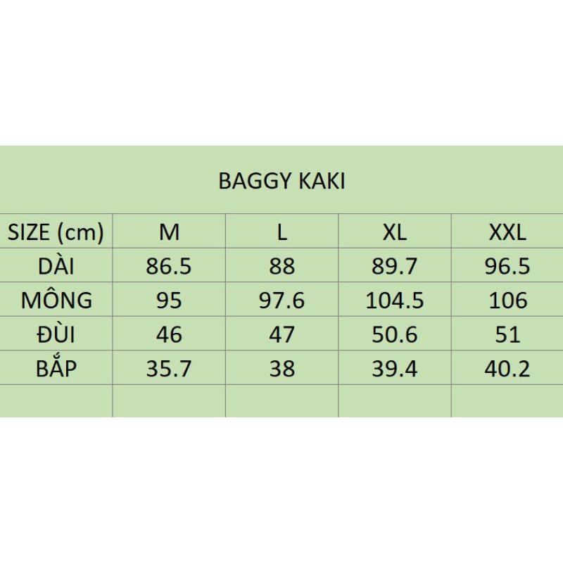 Quần baggy kaki - ẢNH THẬT