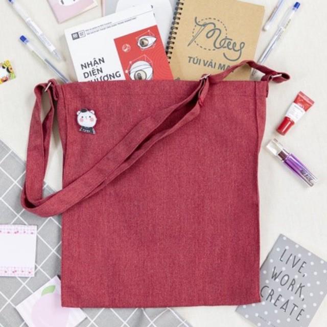 Túi vải trơn đeo chéo - May’s Tote Bag