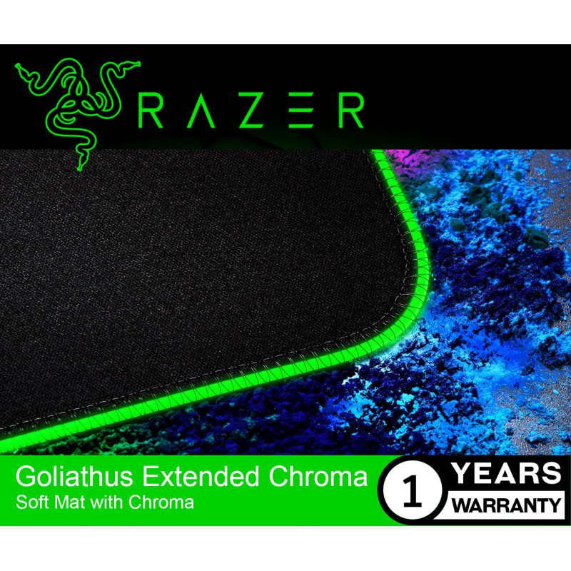 Tấm lót chuột Razer Goliathus Chroma Extended-Soft Mat-Chroma_Mới, hàng chính hãng