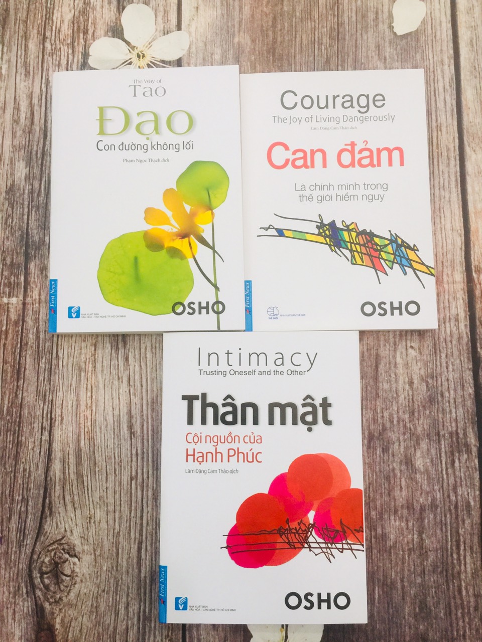 Combo 3 cuốn sách: OSHO - Đạo + Thân mật + Cam đảm