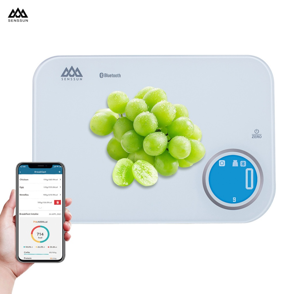 Cân Điện Tử Thông Minh xiaomi youpin Cảm Biến bluetooth 5kg 1g Độ Chính Xác Cao