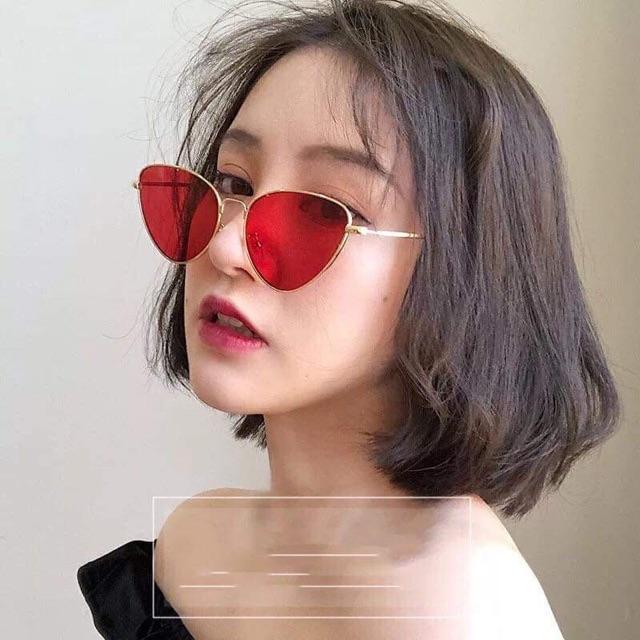 Kính râm thời trang mắt mèo size lớn nhiều màu hot hit