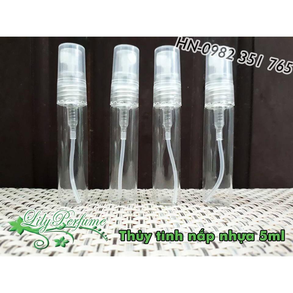 Lọ chiết nước hoa 2ml - 3ml - 5ml thủy tinh tròn mỏng