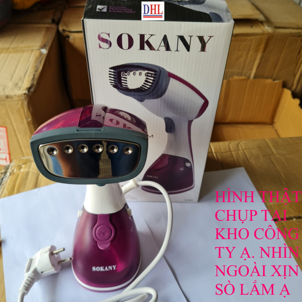 Bàn là bàn ủi hơi nước cầm tay SOKANY AJ-2205 công suất 1200W hàng chính hãng