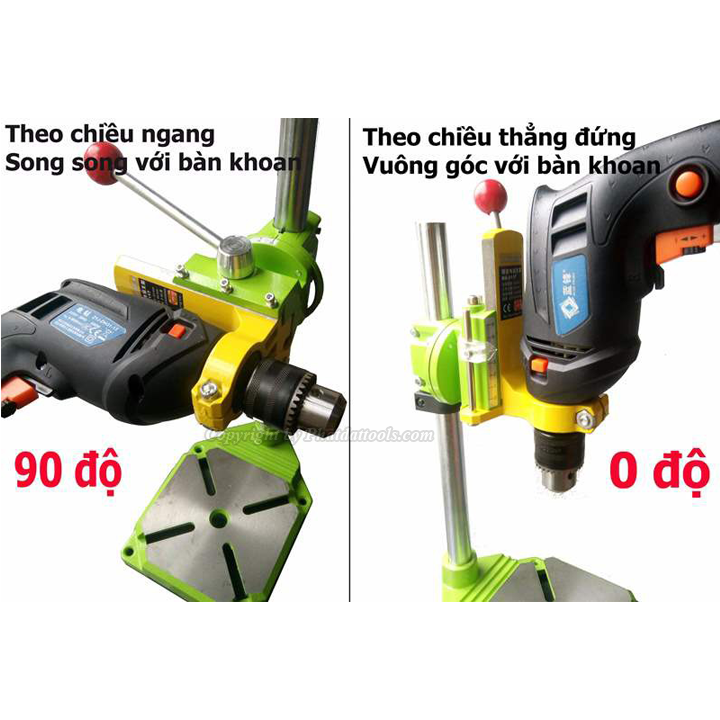 Khung gắn máy khoan cầm tay thành máy khoan bàn cao cấp