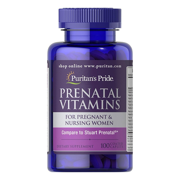 Thực Phẩm Chức Năng - Dinh Dưỡng Cho Phụ Nữ Mang Thai Và Sau Sinh Puritans Vitamin Tổng Hợp Prenatal Vitamins