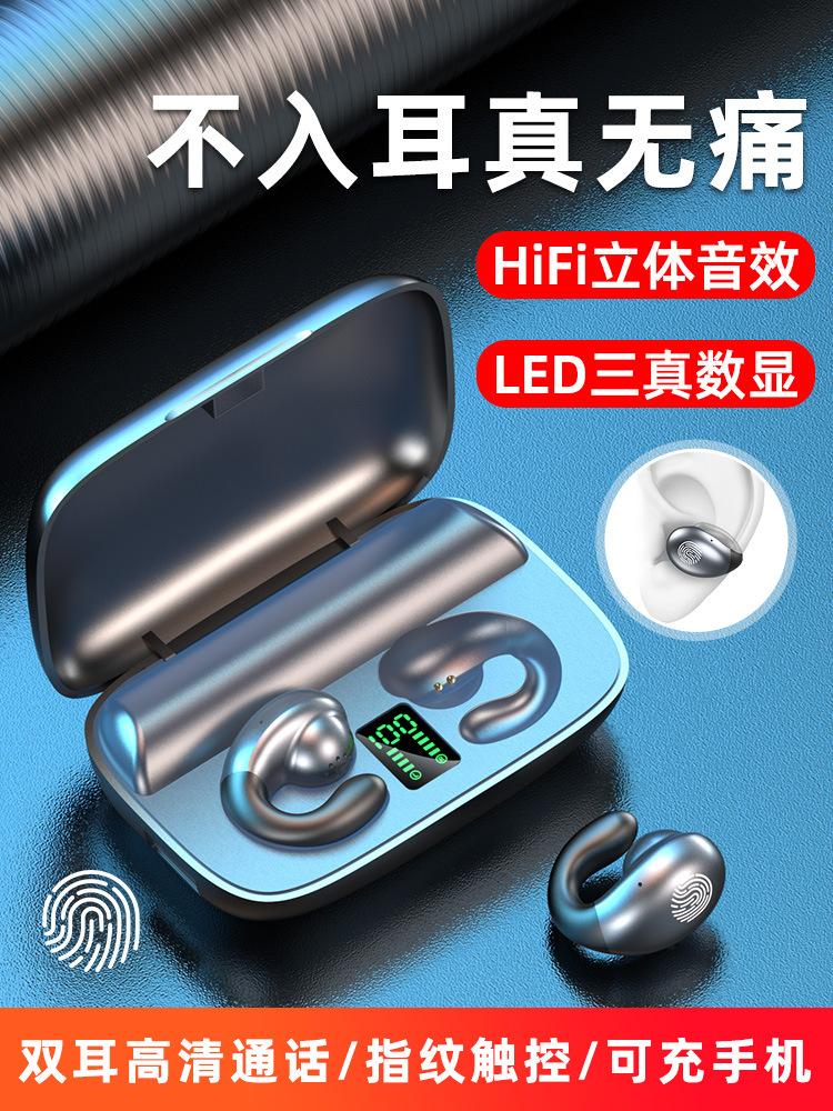 Giá thấp nhất S19 tai nghe bluetooth không dây thực sự không trong tai hai tai mini nhỏ treo tai khái niệm dẫn truyền xương ở chế độ chờ dài nam