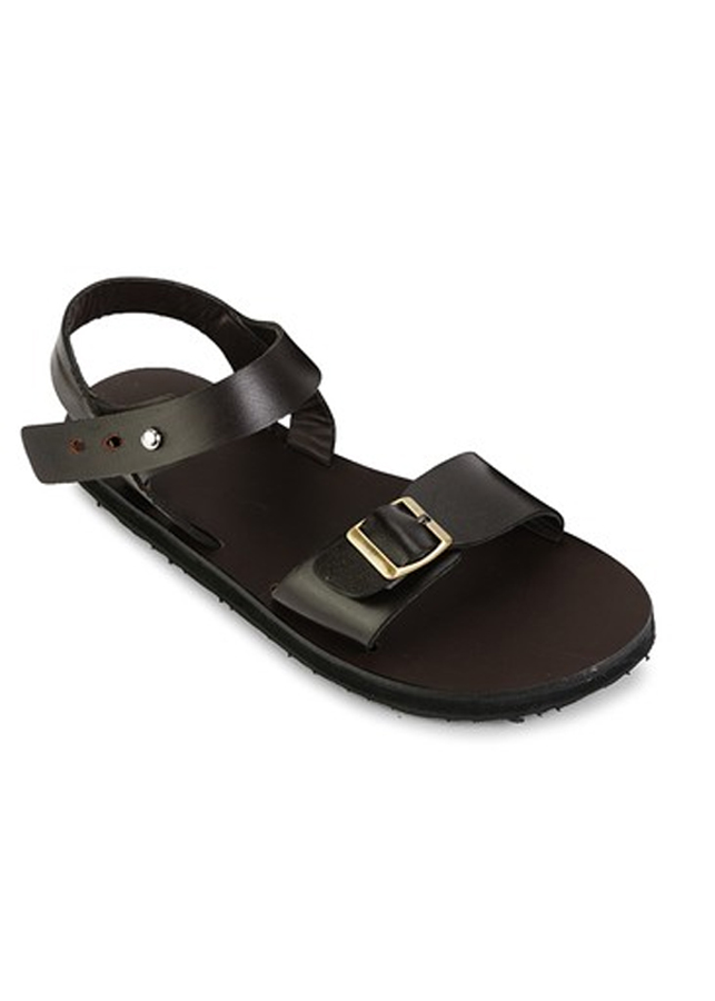 Giày Sandal Nam Quai Ngang Casual - Nâu