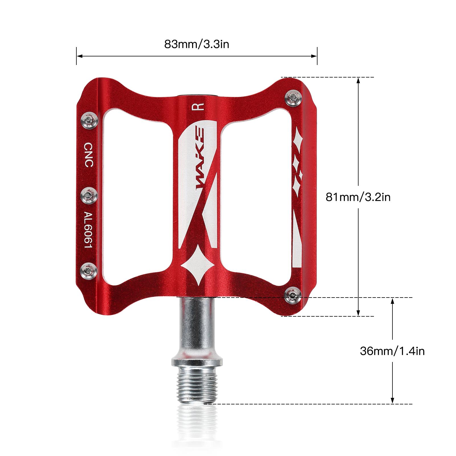 2 Bàn đạp xe đạp làm bằng hợp kim nhôm, trọng lượng nhẹ, chống mài mòn, chống thấm nước
