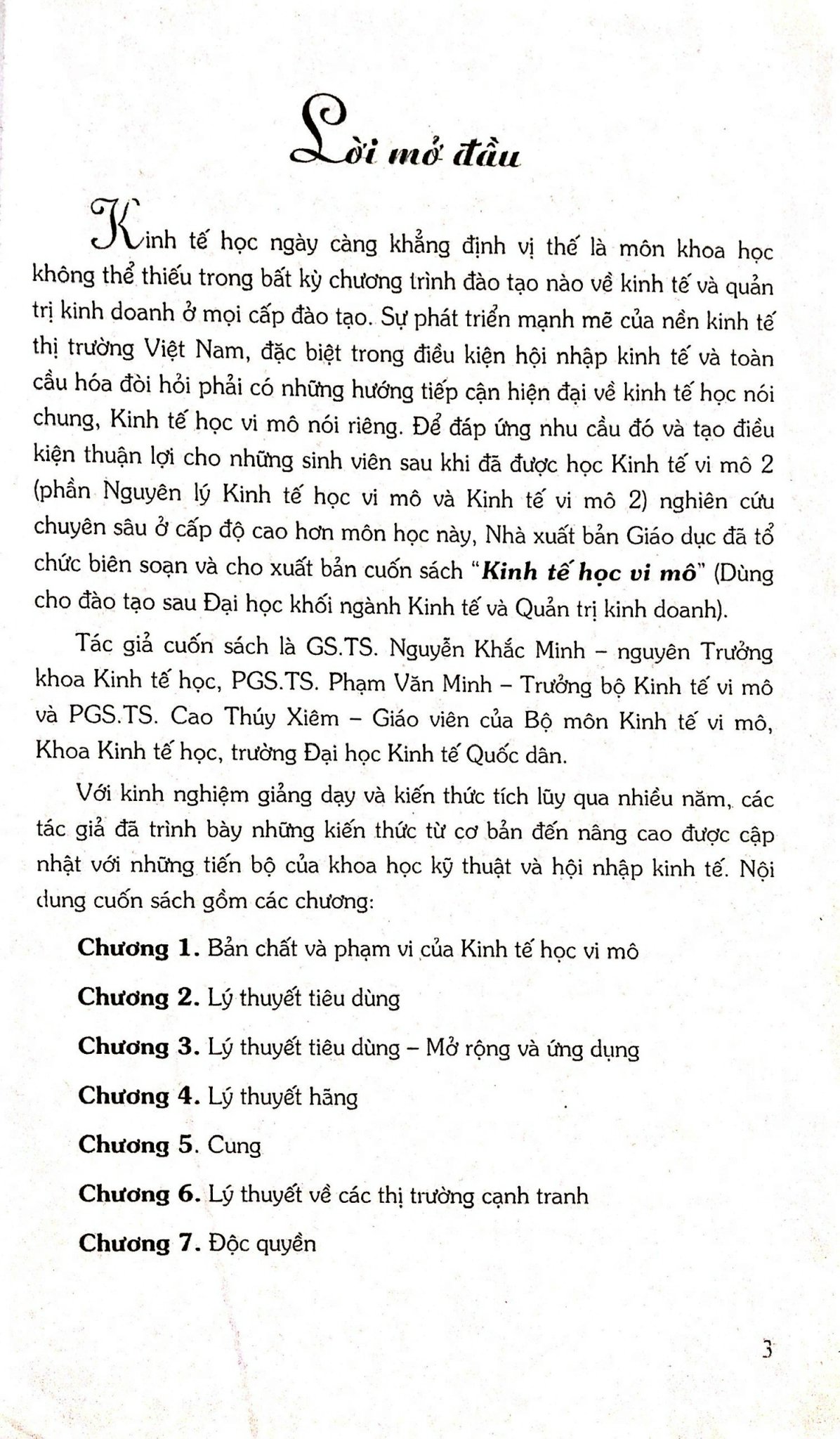 Kinh Tế Học Vi Mô - Dùng Cho Hệ Đào Tạo Đại Học Ngành Kinh Tế Và Quản Trị Kinh Doanh