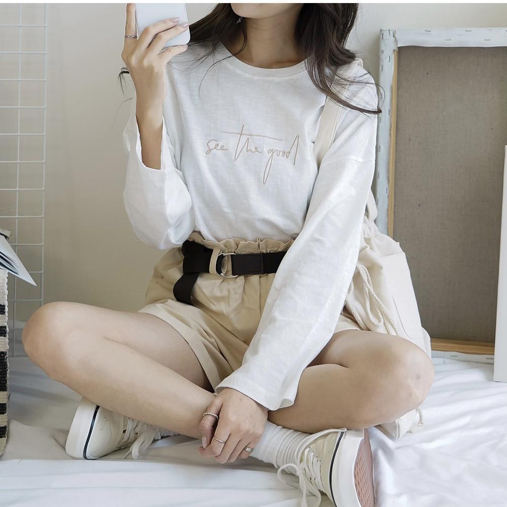 Áo Thun Tay Dài Unisex SEE THE GOOD Thu Đông