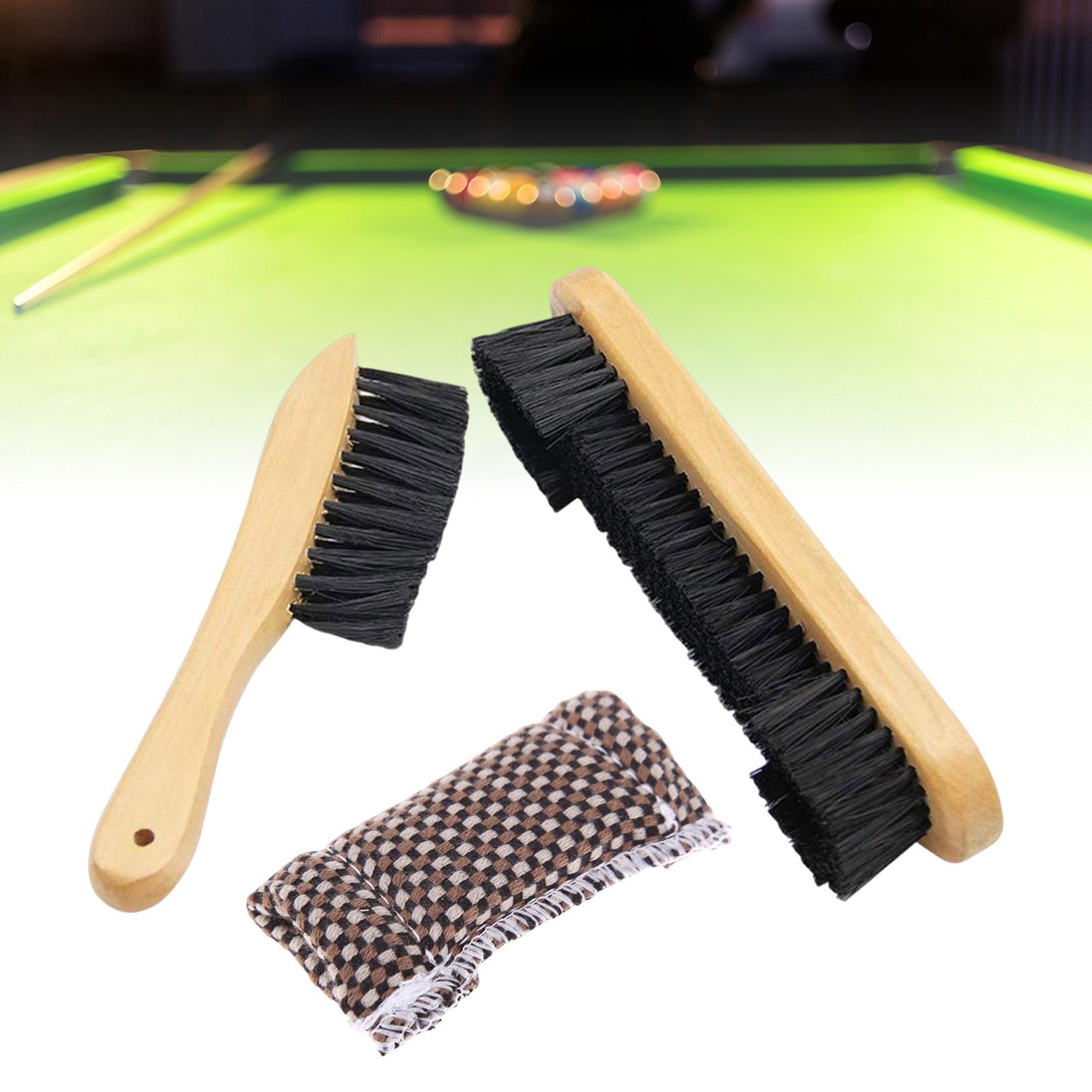 Set of 3 Pool Billiard Table Cloth Brush Kit Billiard Accessories Cleaning Tools