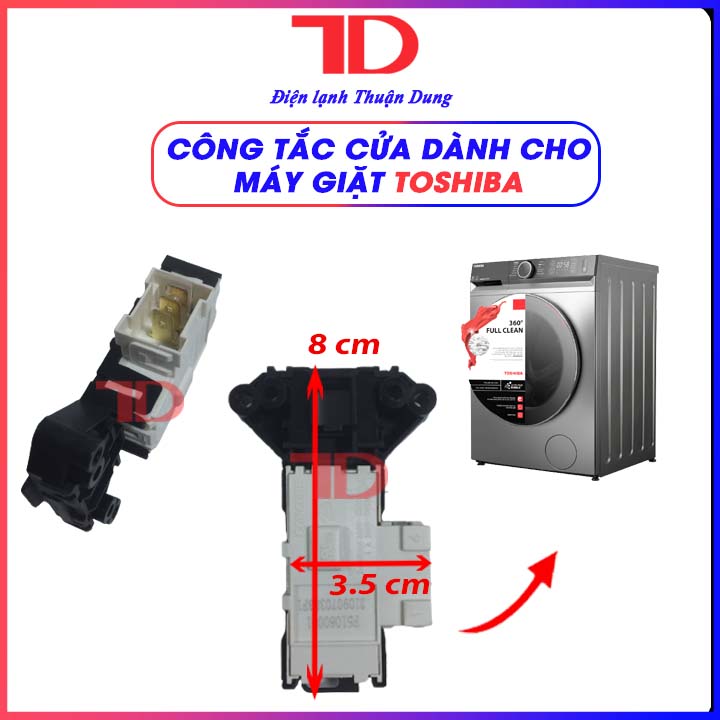 Công tắc khóa cửa dành cho máy giặt Toshiba cửa ngang , Khóa dành cho máy giặt Toshiba cửa ngang - Điện Lạnh Thuận Dung