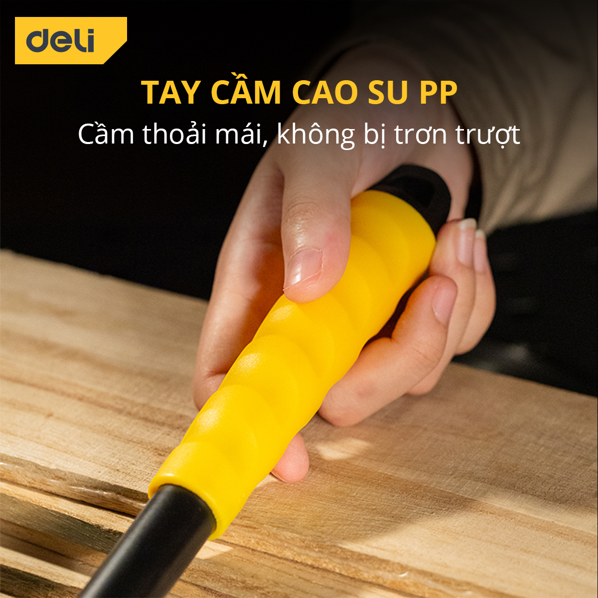 Bộ Dụng Cụ Làm Vườn Deli 4 Chi Tiết Tiện Dụng - Xẻng, Quốc, Cào Đa Năng - Chất Liệu Cao Cấp, Chắc Chắn, An Toàn DL580804