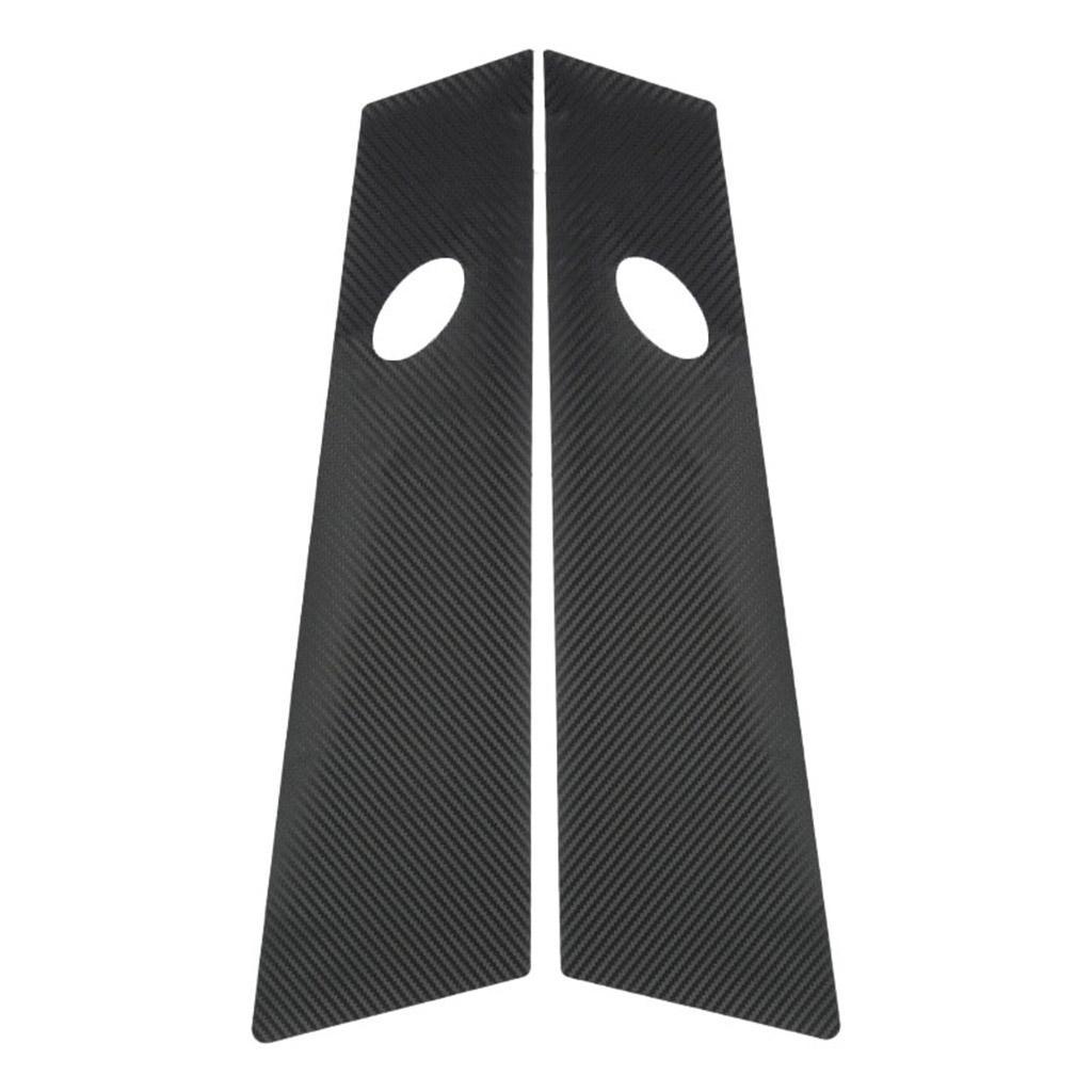 Window black B Pillar Cover Trim Sticker 2pcs stripe