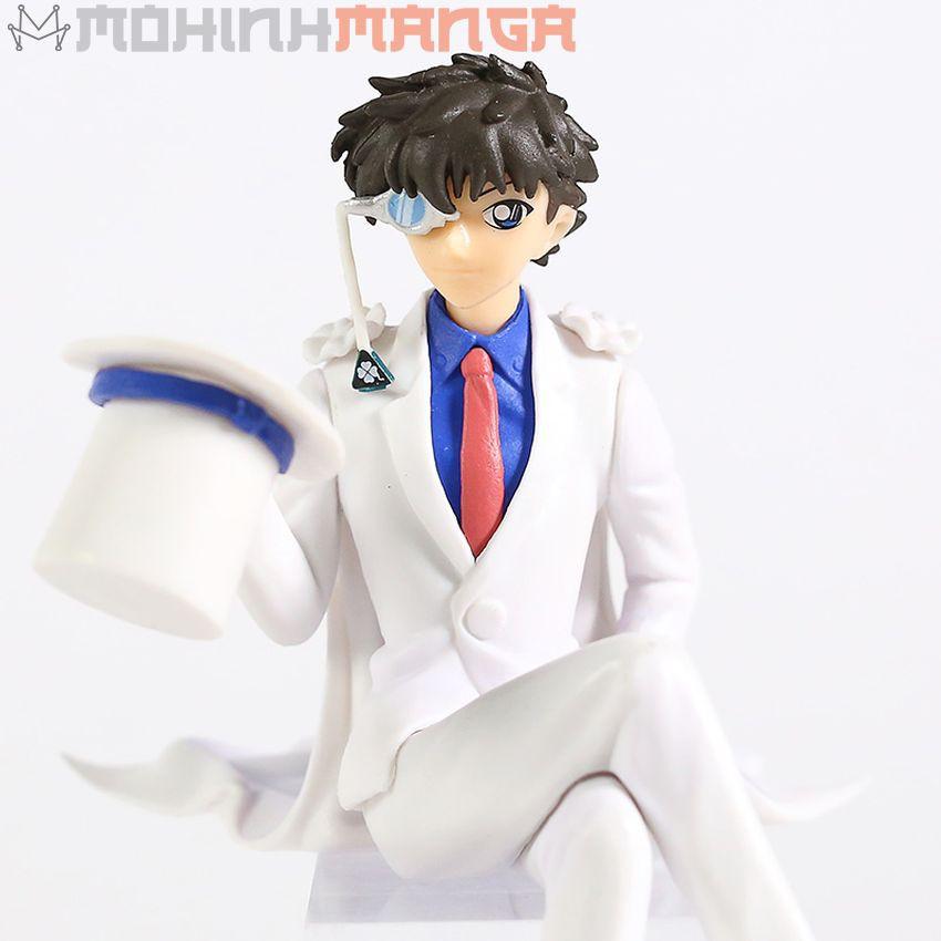 Mô hình nhân vật Kaito Kid (Siêu đạo chích Kid) cầm nón Figure Anime Thám tử lừng danh Conan Magic Kaitou có hộp