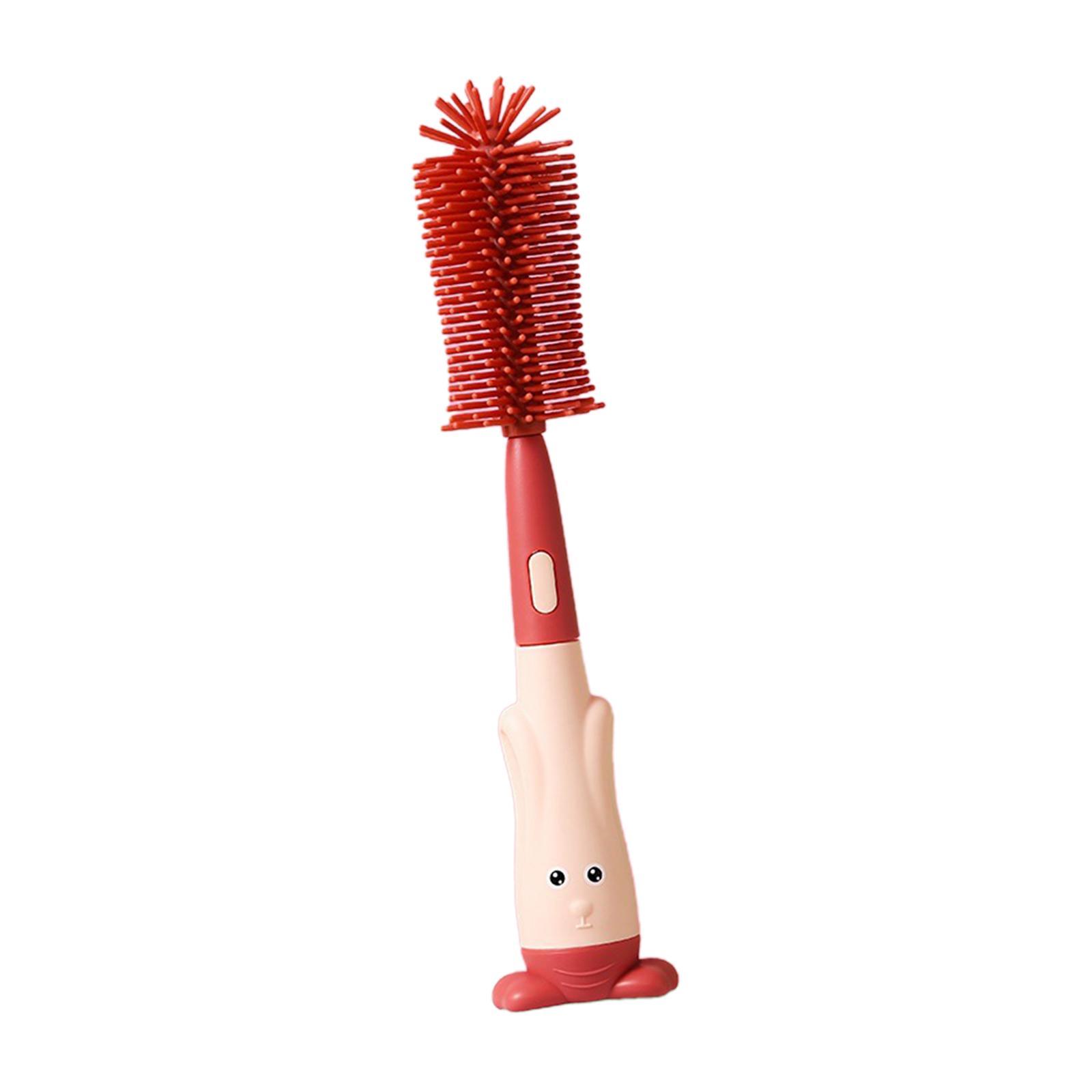Multipurpose Bottle Cleaning Brush with Storage Base for Mugs Glass