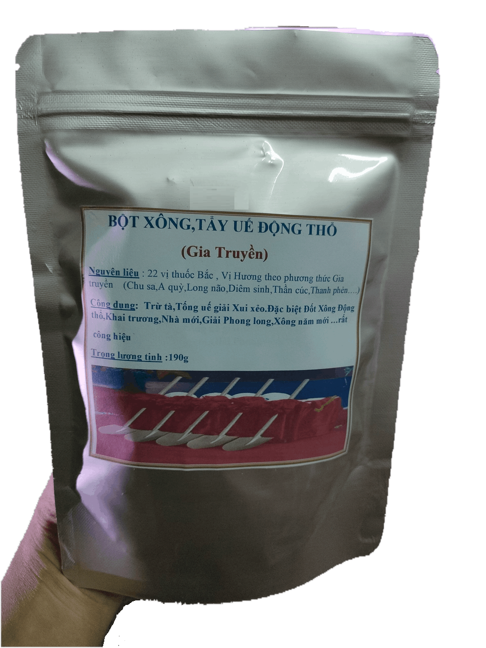 Bột Xông Động Thổ,Khai trương,Tẩy uế - phong thuỷ