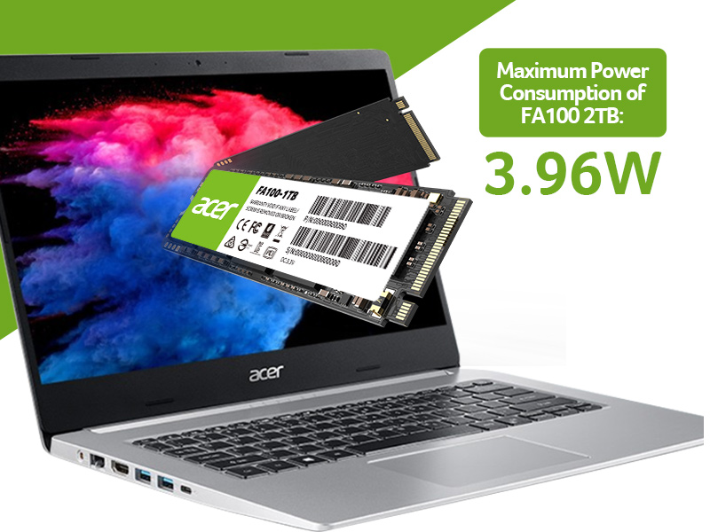 Ổ cứng SSD Acer FA100 M2 NVMe PCIe Gen3 128GB - 2TB - Hàng chính hãng