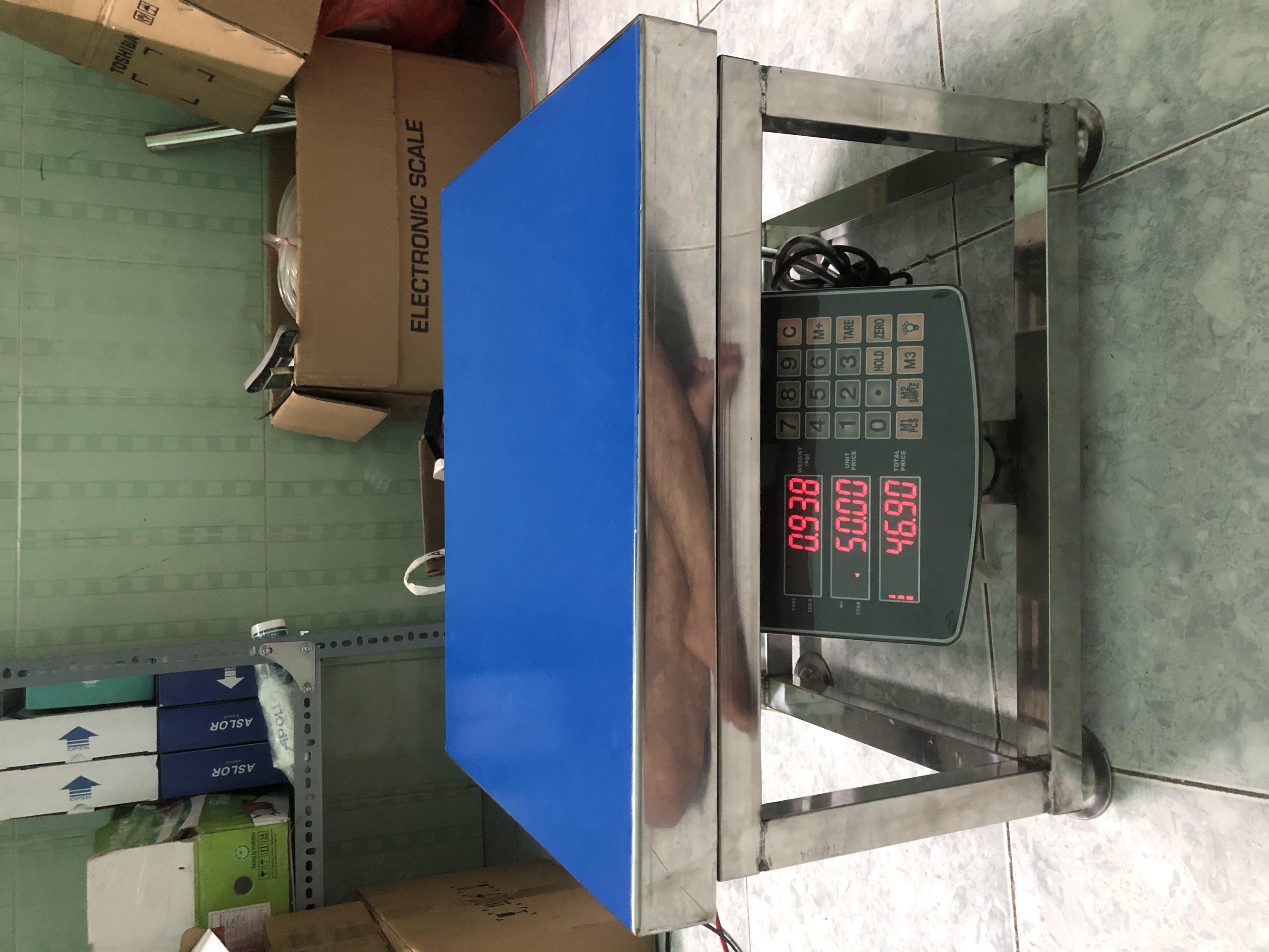 Cân Bàn Điện Tử Tính Tiền Ghế Ngồi INOX ACS JE 300 kg