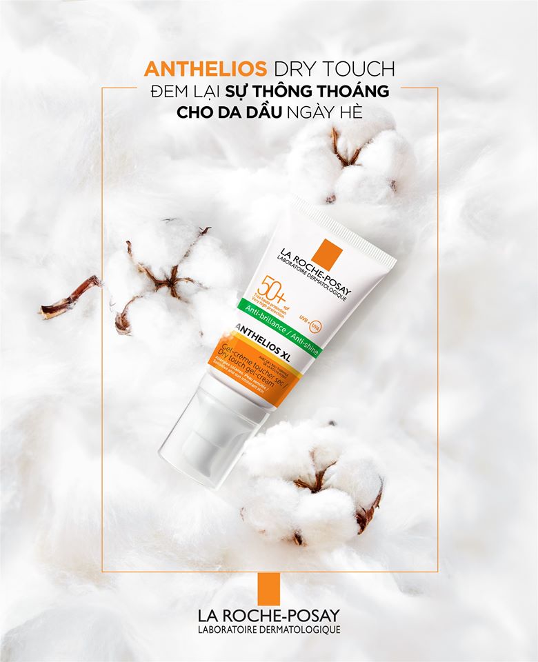 Kem Chống Nắng Không Màu Kiểm Soát Dầu La Roche-Posay Anthelios XL Dry Touch Gel-Cream SPF 50+ UVB & UVA - TẶNG MÓC KHÓA