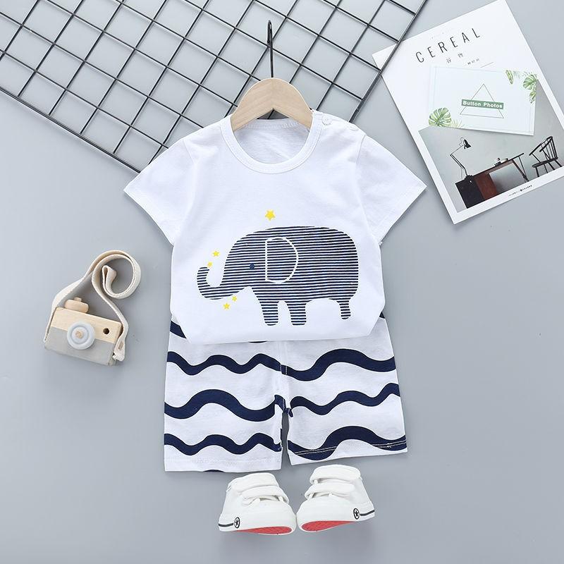 Đồ bộ bé trai, bé gái 0-20 tháng hình anime chất cotton Calcybaby020