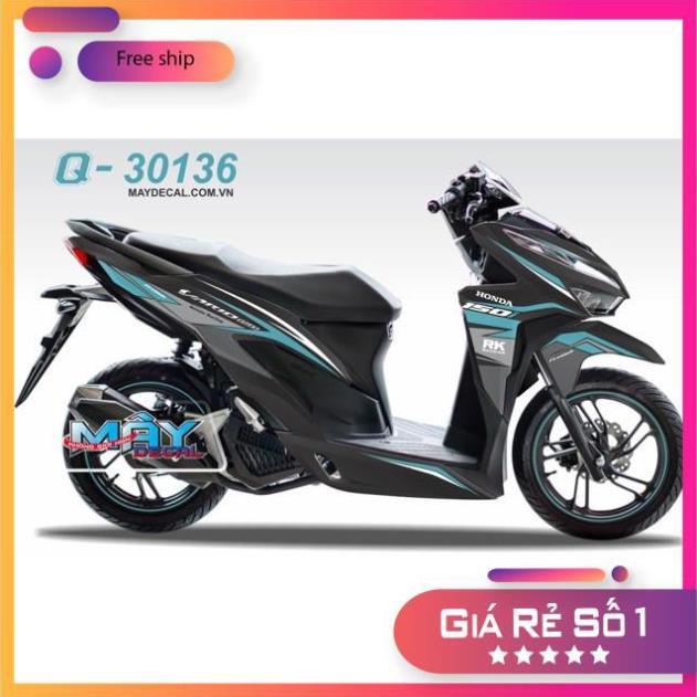 Tem rời dành cho vario 150 dán xe đen