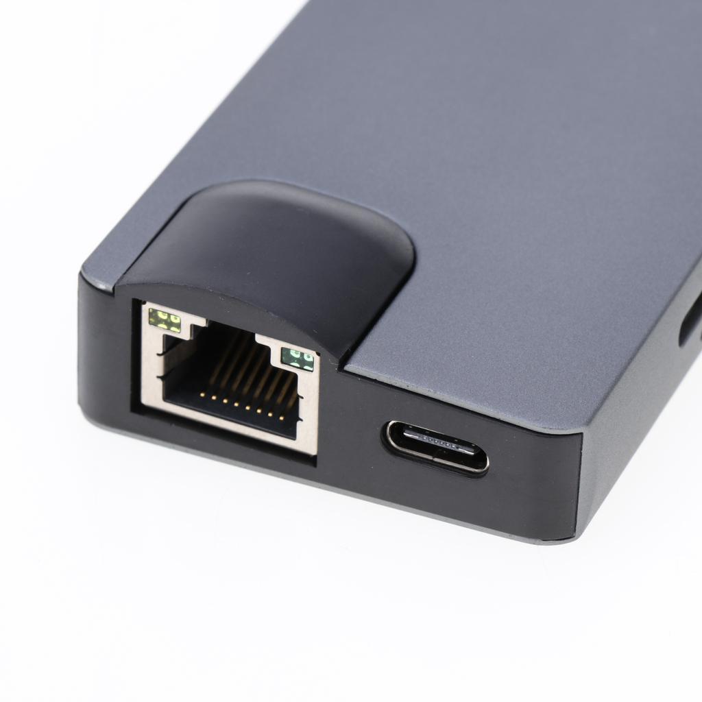 USB C Hub 8-in-1 Type C Card Reader 4K HDMI&VGA for Macbook/Type C Laptops