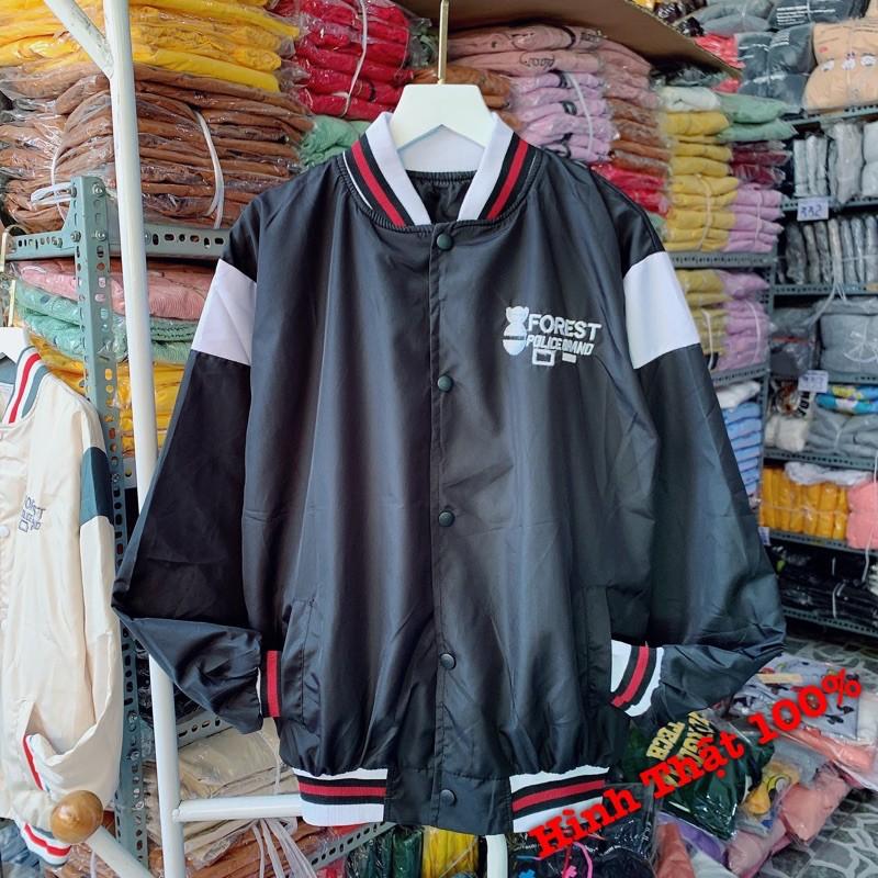 Áo Khoác Dù Nam Nữ Thêu FOREST Siêu Hot Bomber Jackets Gió 2 Lớp UNISEX Thêu FOREST - Áo khoác bomber nam nữ dù form rộng unisex Thêu GẤU