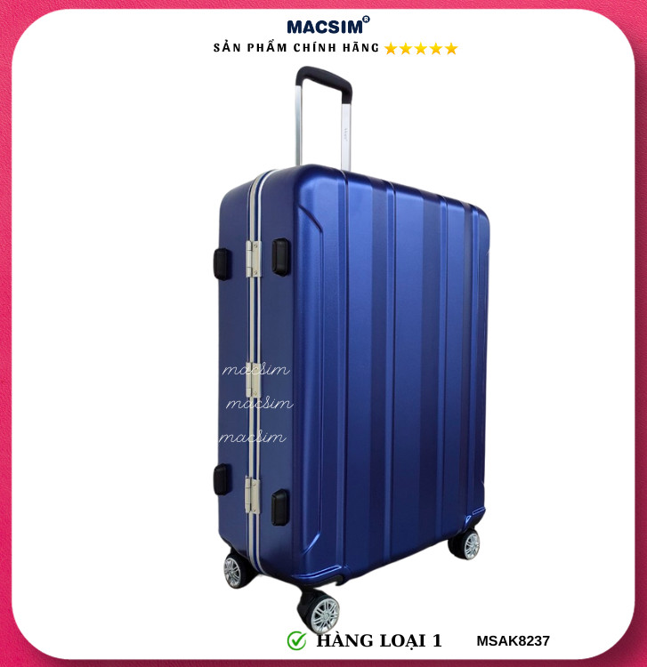 Vali cao cấp Macsim Aksen hàng loại 1 MSAK8237 cỡ 28inch ( màu xanh)