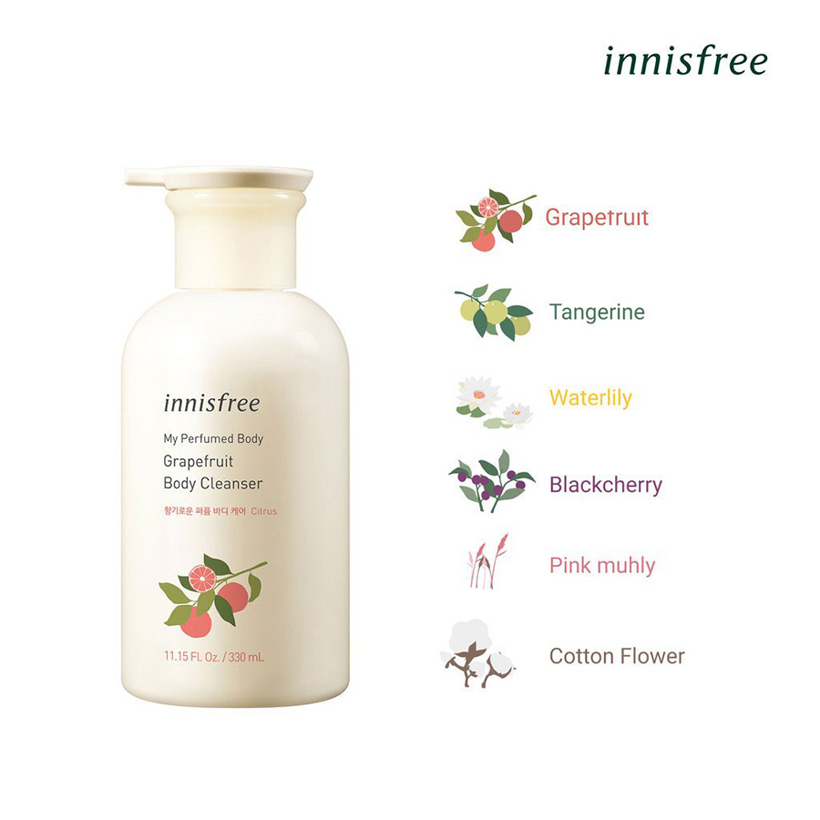 Sữa tắm hương nước hoa innisfree My Perfumed Body Cleanser 330ml