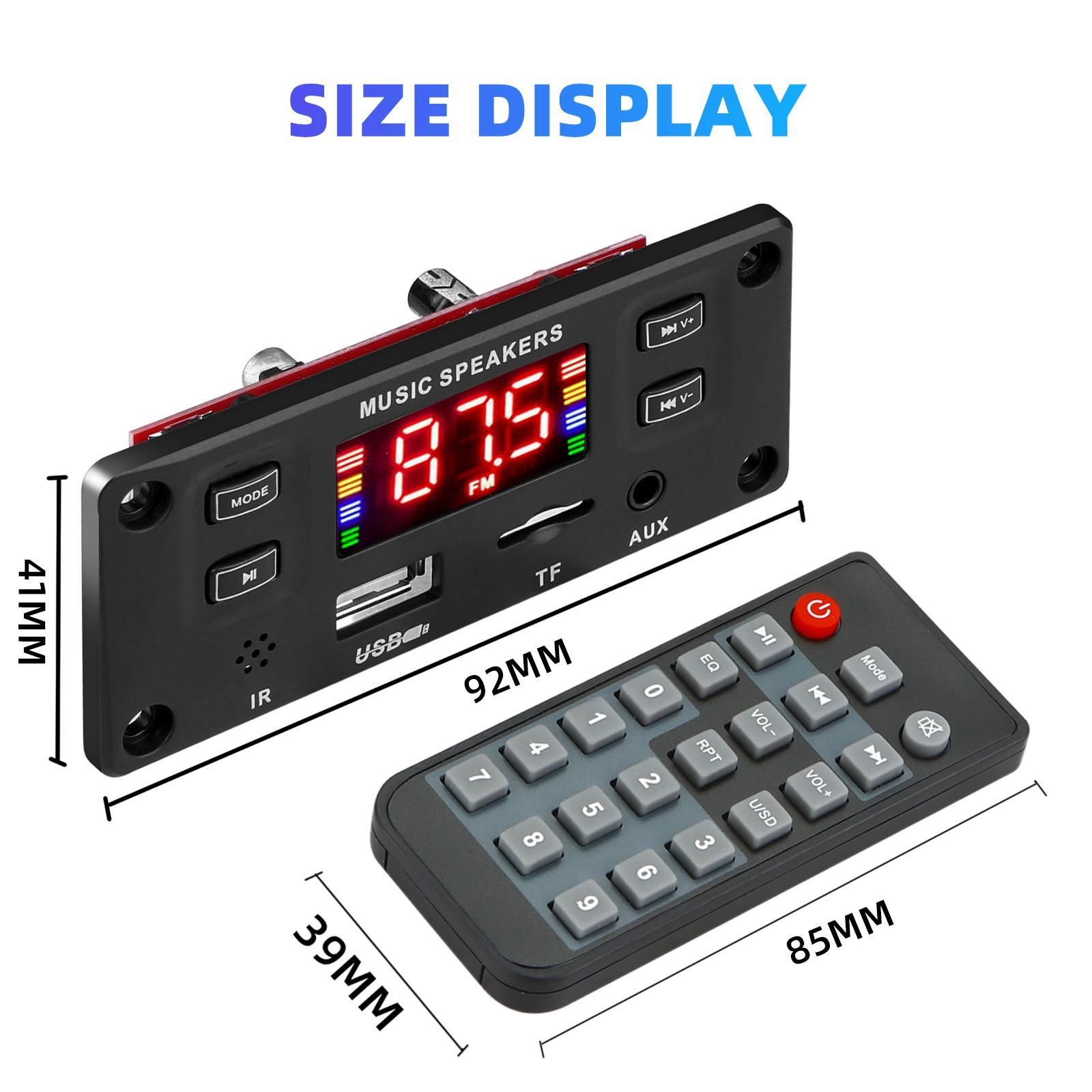 5.0 MP3 Player Decoding Board Audio Transceive Speaker 2x60W for Home