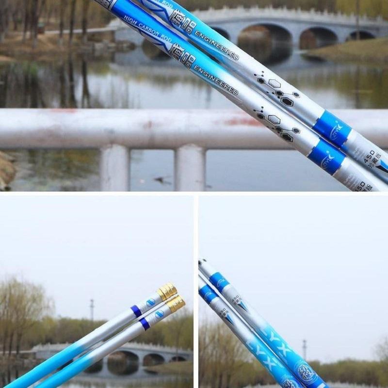 Cần Câu Tay Ngọc Tiêu Kiếm Độ Cứng 5H Chuyên Săn Cá Chép Trắm Trôi Chất Liệu Carbon Xoắn CT18