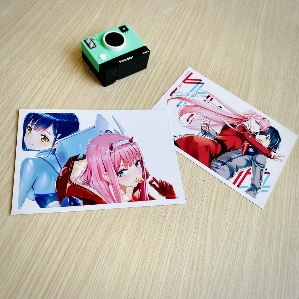 Bộ 20 tấm postcard Darling in the Franxx - Chiến trận người máy