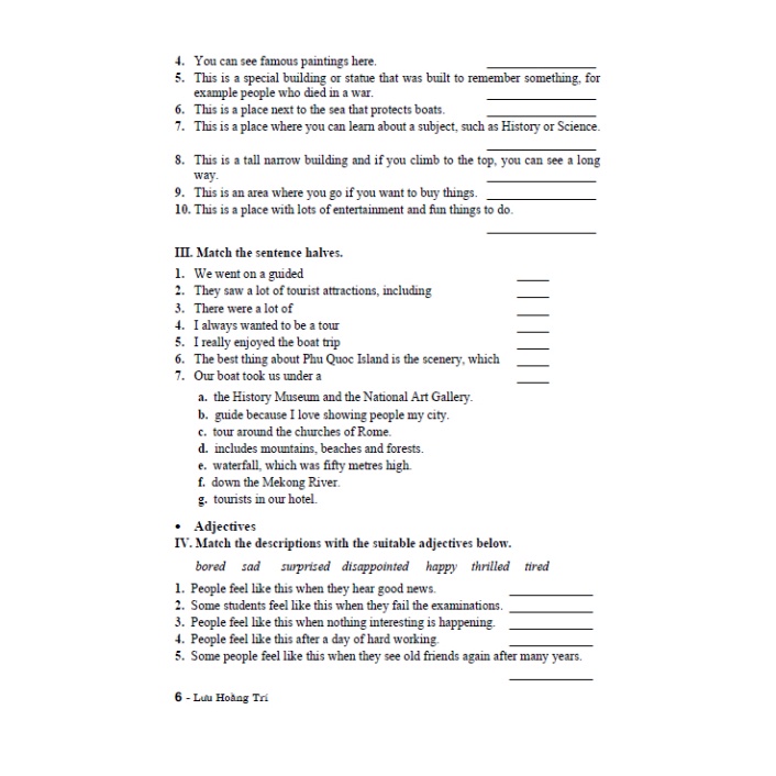 Bài Tập Tiếng Anh Lớp 11