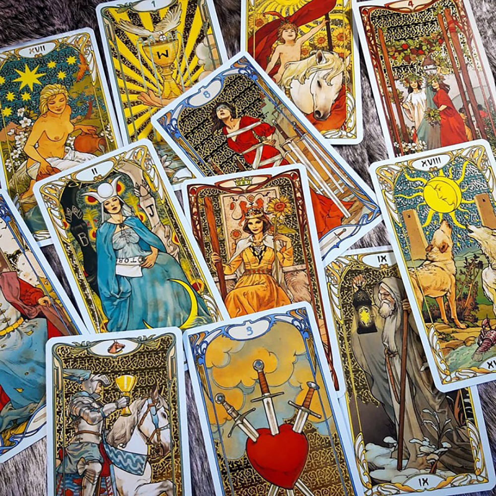 Bài Tarot Golden Art Noveau Tarot  Đá Thanh Tẩy