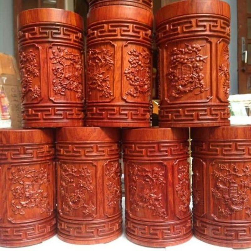 Hộp Đựng Chè Gỗ Hương Cao Cấp - Hộp Trà Tứ Quý