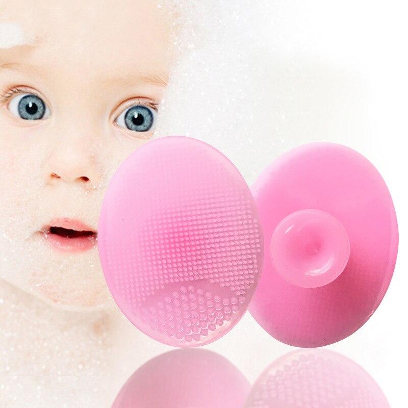 Silicone Face Scrub Brush Wash Pad Dirt Deep Clean Baby Bath Sponge Massage Wash Face Exfoliating Body Brush Bathroom Accessor