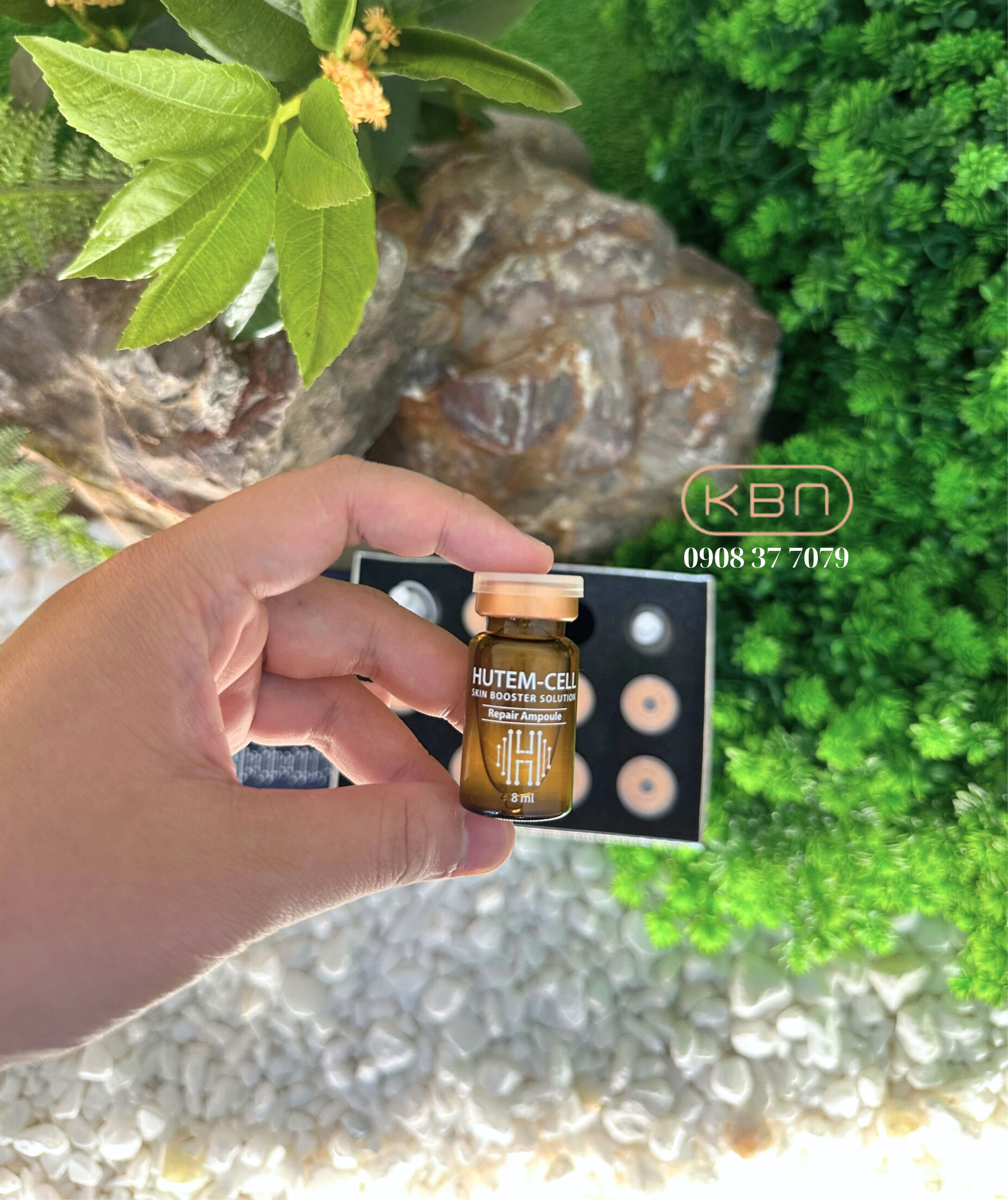 Tế Bào Gốc Tái Tạo Da Mặt Hutem Cell Hàn Quốc - Căng Bóng, Trắng Mịn, Mờ Nhăn, Mờ Nám Sạm