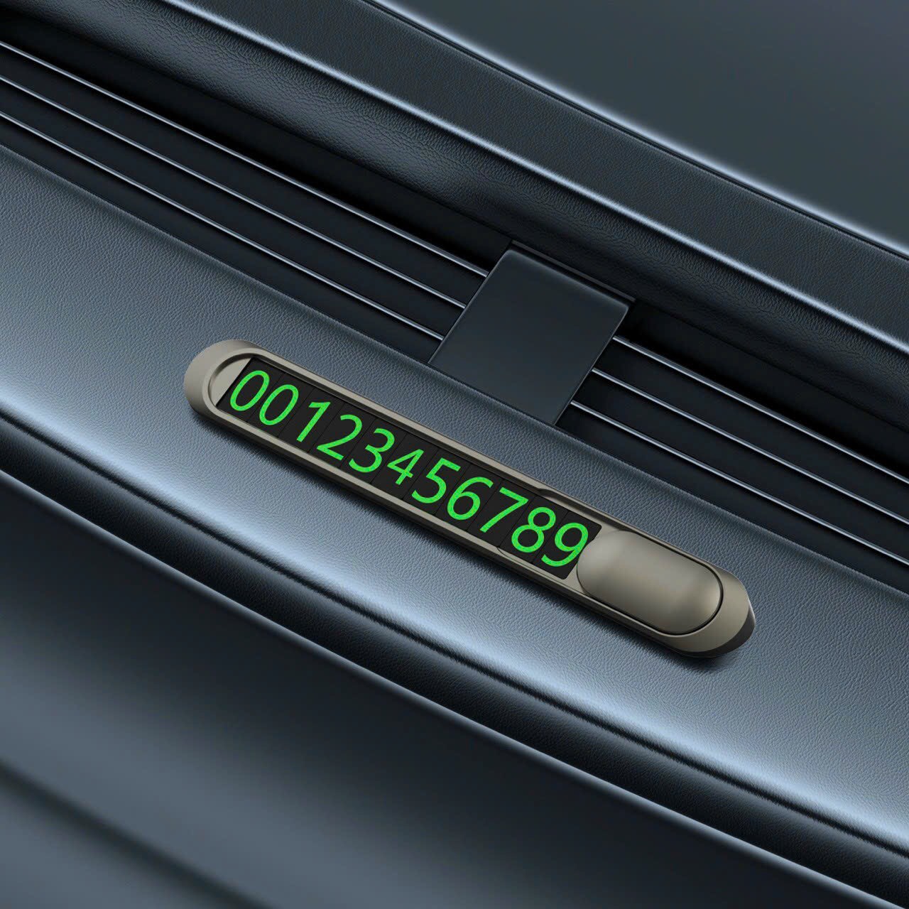 Bảng số điện thoại Wiwu trên ô tô CH021 áp dụng cho bất kì ô tô nào, kích  thước 120 * 47 * 24mm - Hàng chính hãng