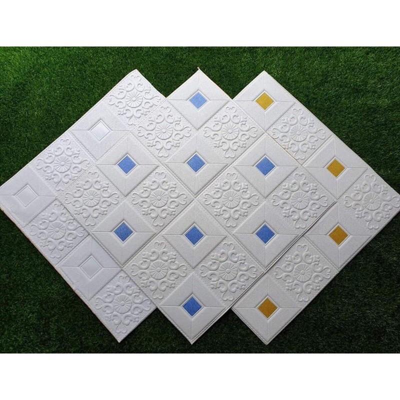 Com bo 10 tấm xốp dán tường hoa văn 3 D