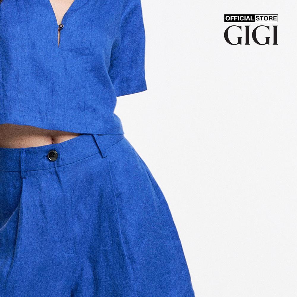 GIGI - Quần shorts nữ ống rộng lưng cao hiện đại G3401S231412