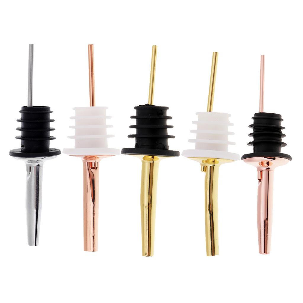 1pc Liquor Pour Spouts Stainless Steel Bottle Spout and Liquor Pourer Dust Caps Covers