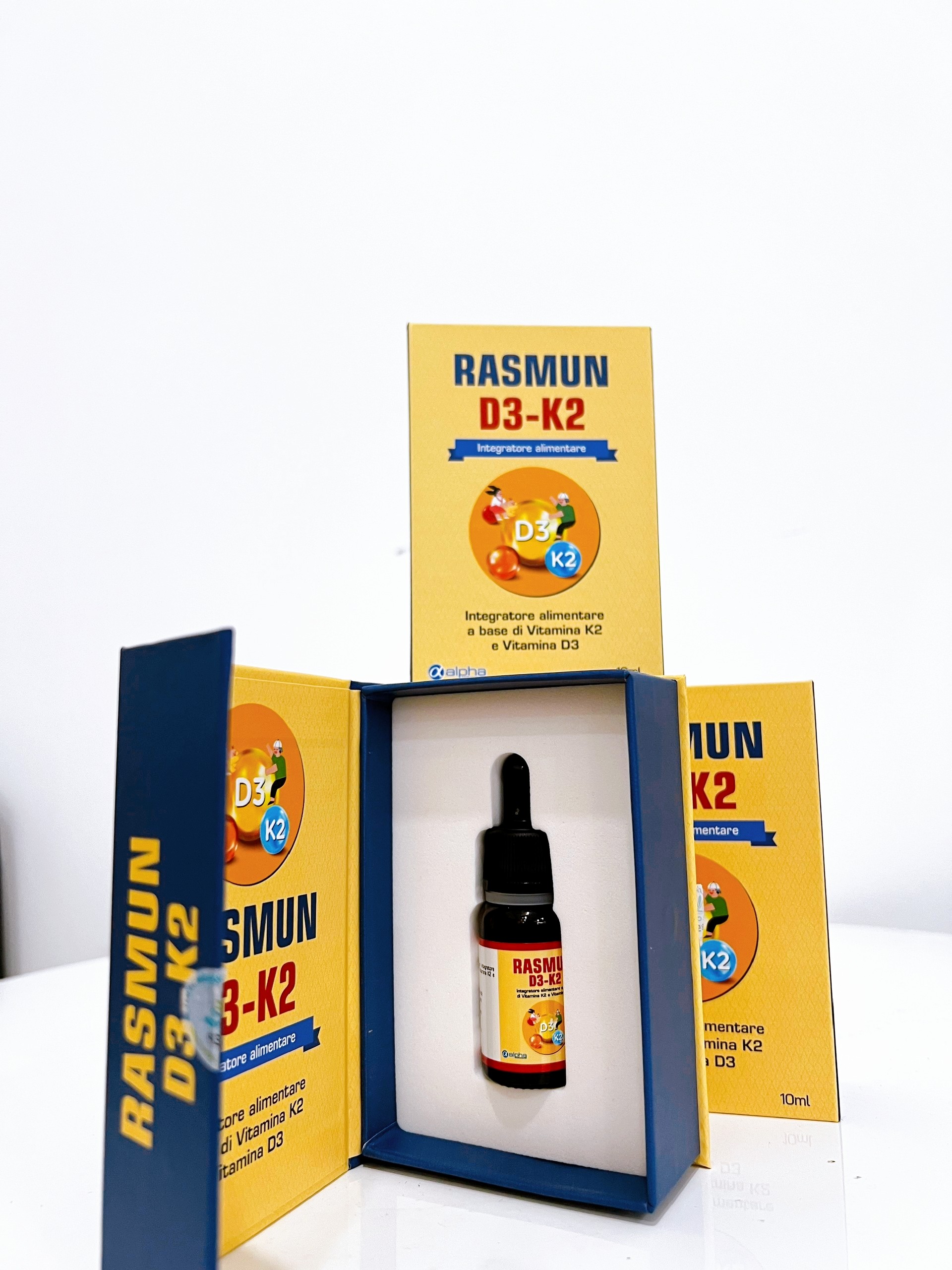 Vitamin bổ sung RASMUN chứa D3K2 và DHA Tăng chiều cao, đề kháng, trí não - Chính Hãng