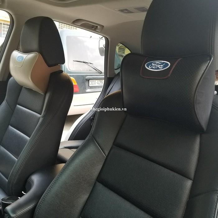 Gối tựa cổ, tựa đầu dành cho Ô tô, xe hơi Logo theo hãng xe