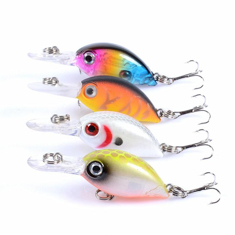 Mồi câu cá giả câu lure 3D Crank 5.2cm 3.8g